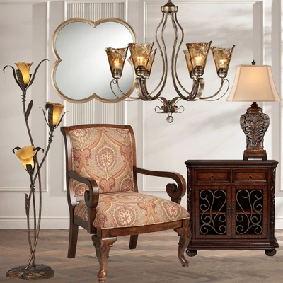 Franklin Iron Works Amber Scroll Golden Bronze Large Chandelier 31 1/2" Wide Rustic Art Glass 6-Light Fixture for Dining Room House Kitchen Island Franklin Iron Works Amber Scroll Golden Bronze Large Chandelier 31 1/2" Wide Rustic Art Glass 6-Light Fixture For Dining Room House Kitchen Island -Famous Lighting Store GUEST c2d62206 cb30 489c a56d f094cb9269e2