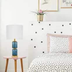 19.5" Vivian Cylinder Base Table Lamp Blue/Gold - River Of Goods 5 19.5" Vivian Cylinder Base Table Lamp Blue/Gold - River Of Goods -Famous Lighting Store GUEST c346e9d6 a537 4d46 a305 a5b92764dc9b