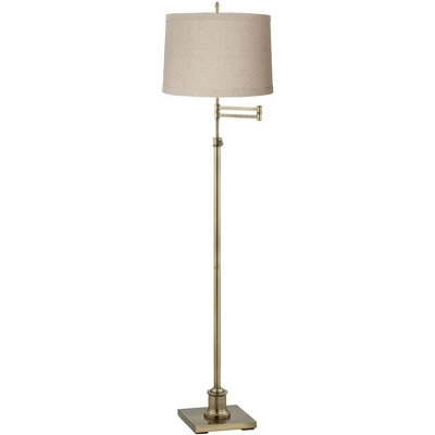 360 Lighting Swing Arm Floor Lamp 70" Tall Antique Brass Natural Linen Fabric Drum Shade for Living Room Reading Bedroom Office 360 Lighting Swing Arm Floor Lamp 70" Tall Antique Brass Natural Linen Fabric Drum Shade For Living Room Reading Bedroom Office -Famous Lighting Store GUEST c3f2aa07 b848 4b3a 8aac 15fca9bce9ab