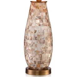Regency Hill Cottage Table Lamps 26.5" High Set Of 2 Mother Of Pearl Tile Vase Beige Drum Shade For Living Room Family Bedroom Bedside Office 5 Regency Hill Cottage Table Lamps 26.5" High Set Of 2 Mother Of Pearl Tile Vase Beige Drum Shade For Living Room Family Bedroom Bedside Office -Famous Lighting Store GUEST c476e642 fbed 4a1c bbbe 3c8ab08566cb