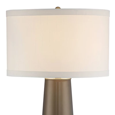 Possini Euro Design Karen Modern Table Lamp 36" Tall Dark Gold Glass with Table Top Dimmer Off White Fabric Drum Shade for Bedroom Living Room Bedside Possini Euro Design Karen Modern Table Lamp 36" Tall Dark Gold Glass With Table Top Dimmer Off White Fabric Drum Shade For Bedroom Living Room Bedside -Famous Lighting Store GUEST c6748c4a c890 438e 979f 021b596a0701