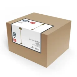 60" Novogratz X Globe Haydel 2-Light Matte Brass Floor Lamp - Globe Electric -Famous Lighting Store GUEST c823d1b1 b2d6 46f4 af74 05ab92cf8da6