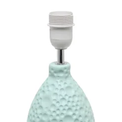 14.17" Traditional Ceramic Texture Thumbprint Tear Drop Table Desk Lamp With Tapered White Shade Blue - Creekwood Home 4 14.17" Traditional Ceramic Texture Thumbprint Tear Drop Table Desk Lamp With Tapered White Shade Blue - Creekwood Home -Famous Lighting Store GUEST caed3d37 769f 4490 b5ad 35aae48e4331