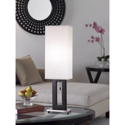 360 Lighting Floating Rectangle Modern Table Lamp 30" Tall Black Metal Open Frame White Fabric Box Shade for Bedroom Living Room Bedside Nightstand 360 Lighting Floating Rectangle Modern Table Lamp 30" Tall Black Metal Open Frame White Fabric Box Shade For Bedroom Living Room Bedside Nightstand -Famous Lighting Store GUEST cba23614 a153 450b 8727 52b72230fe59