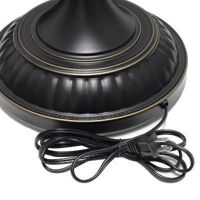 1 Light Torchiere Floor Lamp with Marbleized Glass Shade Black/Brown - Elegant Designs 1 Light Torchiere Floor Lamp With Marbleized Glass Shade Black/Brown - Elegant Designs -Famous Lighting Store GUEST cbe9331e 7d22 493d 9ab4 e346d213e966