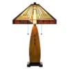 27" Resin Contemporary Mission Table Lamp With Tiffany Glass Shade - Cal Lighting 1 27" Resin Contemporary Mission Table Lamp With Tiffany Glass Shade - Cal Lighting -Famous Lighting Store GUEST cd30c2fa a2fa 4786 b645 ed4f8083add0