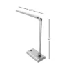 Hastings Home LED Contemporary Reading And Desk Lamp With 2 Adjustable Arms - White -Famous Lighting Store GUEST cda5b021 a98c 4bf3 9684 3f8d9e3bb6b8