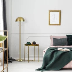 60" Novogratz X Globe Haydel 2-Light Matte Brass Floor Lamp - Globe Electric -Famous Lighting Store GUEST ce4ee5c5 42c3 478d 9873 db4b25e9b371