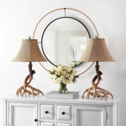 (Set Of 2) 25.5" Sundance Faux Antler Table Lamps Brown (Includes CFL Light Bulb) - Safavieh -Famous Lighting Store GUEST cf62d283 8da2 4b88 96d8 a9695d4af073