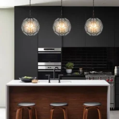 13.5" 3-Light Bee Modern Farmhouse Iron/Glass LED Pendant Oil Rubbed Bronze/Clear - JONATHAN Y 6 13.5" 3-Light Bee Modern Farmhouse Iron/Glass LED Pendant Oil Rubbed Bronze/Clear - JONATHAN Y -Famous Lighting Store GUEST d0768c35 2176 4b2e a730 ebe095b4e9be