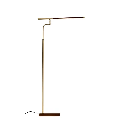 50.5" x 62.5" 3-way Barrett Floor Lamp (Includes LED Light Bulb) Brass - Adesso 50.5" X 62.5" 3-way Barrett Floor Lamp (Includes LED Light Bulb) Brass - Adesso -Famous Lighting Store GUEST d254fca3 0de4 4586 be66 87288e61d140