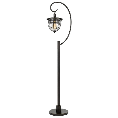 63" Alma Metal and Glass Down Bridge Lantern Style Floor Lamp (Includes Light Bulb) Dark Bronze - Cal Lighting 63" Alma Metal And Glass Down Bridge Lantern Style Floor Lamp (Includes Light Bulb) Dark Bronze - Cal Lighting -Famous Lighting Store GUEST d2e92252 ddc0 4882 aa04 c3fc3a0340b5