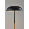Everett Floor Lamp Natural Wood And Black - Adesso -Famous Lighting Store GUEST d4526295 0495 46f5 8e0d 177dc4108347