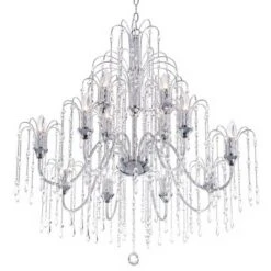 Vienna Full Spectrum Crystal Rain Chrome Chandelier 33" Wide Modern 12-Light Fixture For Dining Room House Foyer Kitchen Island Entryway Bedroom Home 4 Vienna Full Spectrum Crystal Rain Chrome Chandelier 33" Wide Modern 12-Light Fixture For Dining Room House Foyer Kitchen Island Entryway Bedroom Home -Famous Lighting Store GUEST d4838bef 320e 4d64 a399 f49513e427a9