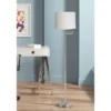 360 Lighting Modern Floor Lamp Swing Arm 60.5" Tall Brushed Nickel White Hardback Drum Shade For Living Room Reading Bedroom -Famous Lighting Store GUEST d4c6ba4b ce18 4c1d 8773 7e7dd1496439