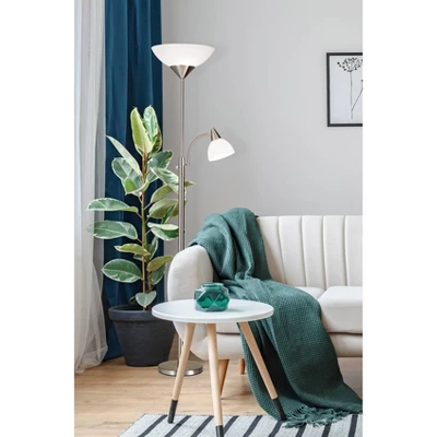 71" Piedmont Combo Floor Lamp Steel - Adesso 71" Piedmont Combo Floor Lamp Steel - Adesso -Famous Lighting Store GUEST d505a526 5373 4d52 89af f7898df23905