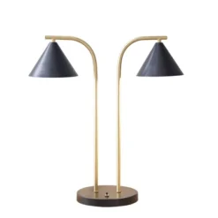 Jayda Ceramic (Includes LED Light Bulb) Table Lamp Navy - Ink+Ivy -Famous Lighting Store GUEST d6386dc3 c1bd 4d50 9789 ebdb8430556d