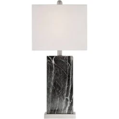 360 Lighting Connie Modern Table Lamps Set Of 2 25" High Black Faux Marble With USB Charging Ports White Rectangular Shade For Living Room House Desk 8 360 Lighting Connie Modern Table Lamps Set Of 2 25" High Black Faux Marble With USB Charging Ports White Rectangular Shade For Living Room House Desk -Famous Lighting Store GUEST d65ccb1a 0e4c 4d8b 9773 5f7676ddddc4