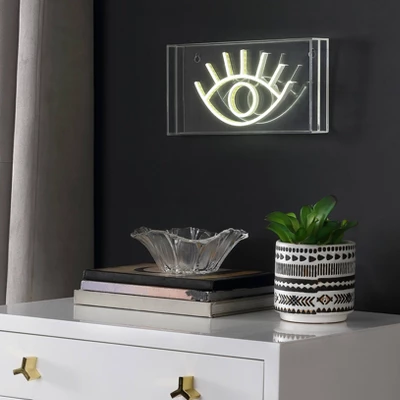 11.8" Eye Contemporary Glam Acrylic Box Pendant Neon Yellow (Includes LED Light Bulb) - JONATHAN Y 11.8" Eye Contemporary Glam Acrylic Box Pendant Neon Yellow (Includes LED Light Bulb) - JONATHAN Y -Famous Lighting Store GUEST d701cbd8 9607 4c07 9691 d0946bb9c06f