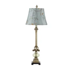 Polystone Buffet Lamp With Tapered Shade Gold - Olivia & May -Famous Lighting Store GUEST d726c37a b718 4e55 be6c 6daf20a896d7
