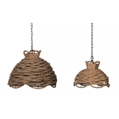 Set of 2 Rope Woven Chandeliers Natural - A&B Home Set Of 2 Rope Woven Chandeliers Natural - A&B Home -Famous Lighting Store GUEST d8624f29 1b67 4af8 bf44 d4646db2024f