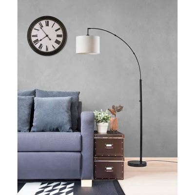 Bowery Arc Lamp Black/Red - Adesso Bowery Arc Lamp Black/Red - Adesso -Famous Lighting Store GUEST d88a52d4 6c1b 485c 9dae 715798e6a56e