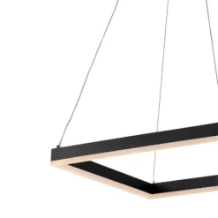 15.75" LED Nero Square Contemporary Metal Pendant Black - JONATHAN Y -Famous Lighting Store GUEST d8c3c613 7173 47e3 85ed 93d5969f1262