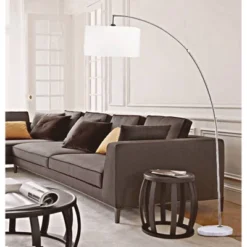 86" Bella Arc Floor Lamp With Marble Base - Ore International -Famous Lighting Store GUEST d8f0a447 0d3e 4030 9018 4b3ae523f385