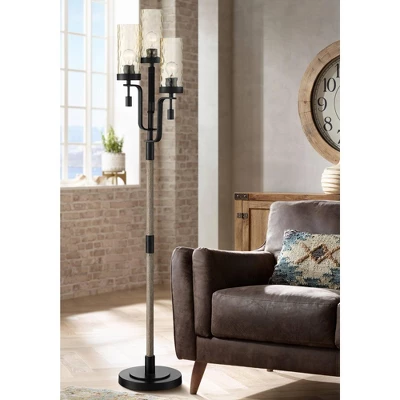 Franklin Iron Works Granada Rustic Farmhouse Tree Floor Lamp 64 1/4" Tall Black Faux Wood 3-Light Hammered Tinted Glass Shade for Living Room Reading Franklin Iron Works Granada Rustic Farmhouse Tree Floor Lamp 64 1/4" Tall Black Faux Wood 3-Light Hammered Tinted Glass Shade For Living Room Reading -Famous Lighting Store GUEST d92a527b 142a 48b0 8e84 fcb85c7ce0e0