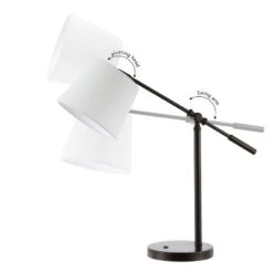 24" Troy Classic Contemporary Iron LED Task Lamp With USB Charging Port Oil Rubbed Bronze (Includes LED Light Bulb) - JONATHAN Y -Famous Lighting Store GUEST da7b1158 dc2b 449b 8c15 545de46b8deb