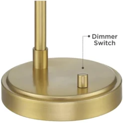 Possini Euro Design Possini Euro Vaile Desk Lamp With Dual USB Ports Warm Gold With Glass Shade -Famous Lighting Store GUEST dc5b5832 bfe3 4bd7 b61e 5d4a5e976e9d