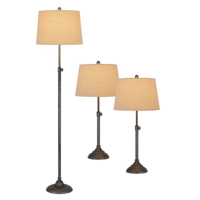 65.5" Metal Floor Lamp with 32" (Set of 2) Matching Table Lamps Antique Silver - Cal Lighting 65.5" Metal Floor Lamp With 32" (Set Of 2) Matching Table Lamps Antique Silver - Cal Lighting -Famous Lighting Store GUEST dc75539c 63be 4b9f 83dd 83d24d643bf5