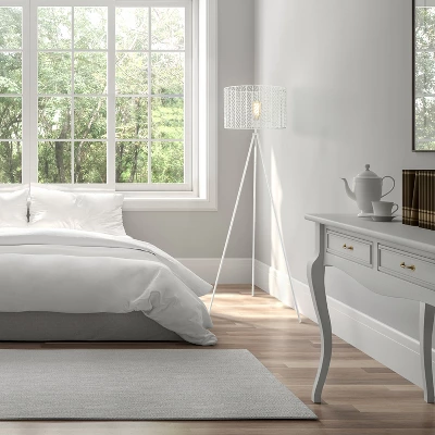 61" Cage Shade Metal Tripod Floor Lamp Ingrid White - River of Goods 61" Cage Shade Metal Tripod Floor Lamp Ingrid White - River Of Goods -Famous Lighting Store GUEST dc935073 fc1d 4eab 989a ce13380c7f8a