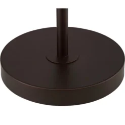 360 Lighting Caper Modern Floor Lamp With Tray Table 60 1/2" Tall Bronze USB And AC Power Outlet Off White Fabric Drum Shade For Living Room Office -Famous Lighting Store GUEST dd881dea 6e63 427f a613 e1770e2cdf2d