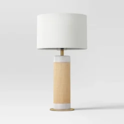 Ceramic Table Lamp With Natural Wrap White - Threshold™ 5 Ceramic Table Lamp With Natural Wrap White - Threshold™ -Famous Lighting Store GUEST e01250f9 e0e6 4ca1 99cd e9e54fdd259d