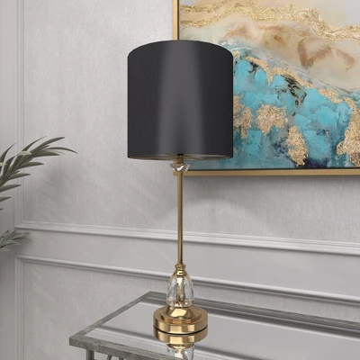 Metal Buffet Lamp with Drum Shade Black - Olivia & May Metal Buffet Lamp With Drum Shade Black - Olivia & May -Famous Lighting Store GUEST e04887fa e6bb 4ca8 99e6 4131b1380eb2