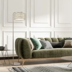 61.5" Quigley Silver Drum Shade Floor Lamp - River Of Goods -Famous Lighting Store GUEST e0552cea 5651 4124 8719 1519f4bc3f34