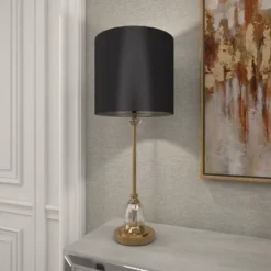 Metal Buffet Lamp With Drum Shade Black - Olivia & May 14 Metal Buffet Lamp With Drum Shade Black - Olivia & May -Famous Lighting Store GUEST e08af202 3e79 4f9b a16a 42ceb566320e