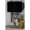 Glass Table Lamp With Drum Shade Black - Olivia & May -Famous Lighting Store GUEST e0c49ec5 5657 4d6c aa87 c7547b7a3c81