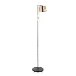 63-72" Metric Floor Lamp Black/Antique Brass - LumiSource -Famous Lighting Store GUEST e1237e28 652b 4943 9c87 647f2dfedcb7