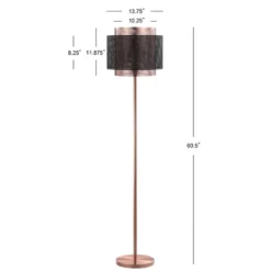 60.5" Metal Tribeca Floor Lamp (Includes LED Light Bulb) Copper - JONATHAN Y 4 60.5" Metal Tribeca Floor Lamp (Includes LED Light Bulb) Copper - JONATHAN Y -Famous Lighting Store GUEST e27196ef c2af 4db4 a9c1 accdd7521f9d