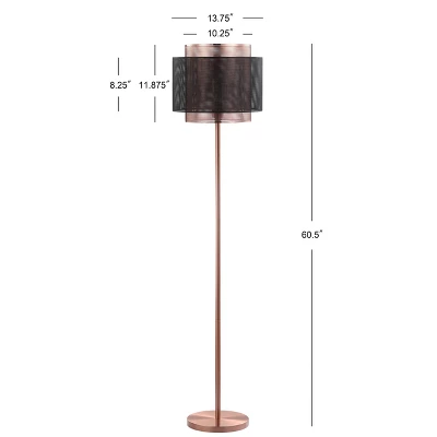 60.5" Metal Tribeca Floor Lamp (Includes LED Light Bulb) Copper - JONATHAN Y 60.5" Metal Tribeca Floor Lamp (Includes LED Light Bulb) Copper - JONATHAN Y -Famous Lighting Store GUEST e27196ef c2af 4db4 a9c1 accdd7521f9d