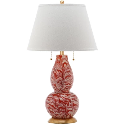 Color Swirls Glass Table Lamp (Set of 2) - Orange/White - Safavieh Color Swirls Glass Table Lamp (Set Of 2) - Orange/White - Safavieh -Famous Lighting Store GUEST e44f8c7f 3a7d 45c5 824c 90a950ac6083