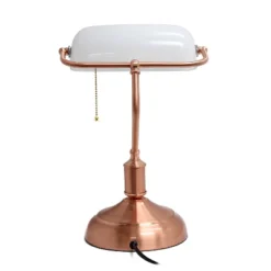 Executive Banker's Desk Lamp With Glass Shade Rose Gold - Simple Designs 7 Executive Banker's Desk Lamp With Glass Shade Rose Gold - Simple Designs -Famous Lighting Store GUEST e67d1adb fbc0 43de a313 ea36d019fb79