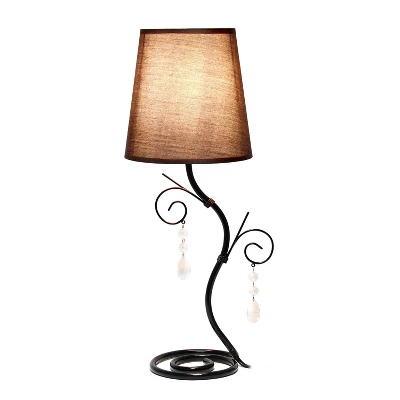 19" Contemporary Metal Winding Ivy Table Desk Lamp with Brown Fabric Shade - Creekwood Home 19" Contemporary Metal Winding Ivy Table Desk Lamp With Brown Fabric Shade - Creekwood Home -Famous Lighting Store GUEST e6fcee89 3047 452b bb0d 03606711c184