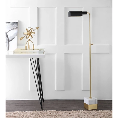 56.5" Iva Adjustable Library Floor Lamp Gold (Includes LED Light Bulb) -JONATHAN Y 56.5" Iva Adjustable Library Floor Lamp Gold (Includes LED Light Bulb) -JONATHAN Y -Famous Lighting Store GUEST e70a13ec 3359 42cf b82b f91358af2efa