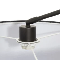 FC Design Modern 81" Tall Standing Adjustable Arched Floor Lamp With Double Drum Shade And Marble Base -Famous Lighting Store GUEST e79187cf edf9 4b2e 94f0 2a37679b8354