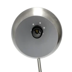 Mid Century Curved Table Lamp With Dome Shade Brushed Nickel - Lalia Home -Famous Lighting Store GUEST e8b231f4 ce91 4604 b1bd 191a04f30c52
