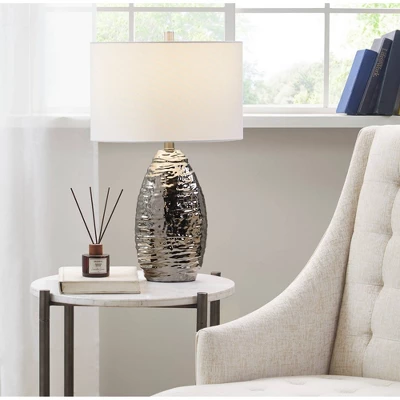 Livy Ceramic Table lamp Silver Base/White Shade - Hampton Hill Livy Ceramic Table Lamp Silver Base/White Shade - Hampton Hill -Famous Lighting Store GUEST eab83b1c f95e 4b86 9d97 9fa74c34bb2f