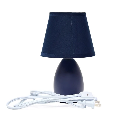 9.45" 2pk Petite Ceramic Oblong Bedside Table Desk Lamps with Matching Tapered Drum Shade Blue - Creekwood Home 9.45" 2pk Petite Ceramic Oblong Bedside Table Desk Lamps With Matching Tapered Drum Shade Blue - Creekwood Home -Famous Lighting Store GUEST f197850e 5336 42c8 a7b7 71cd816acc0d